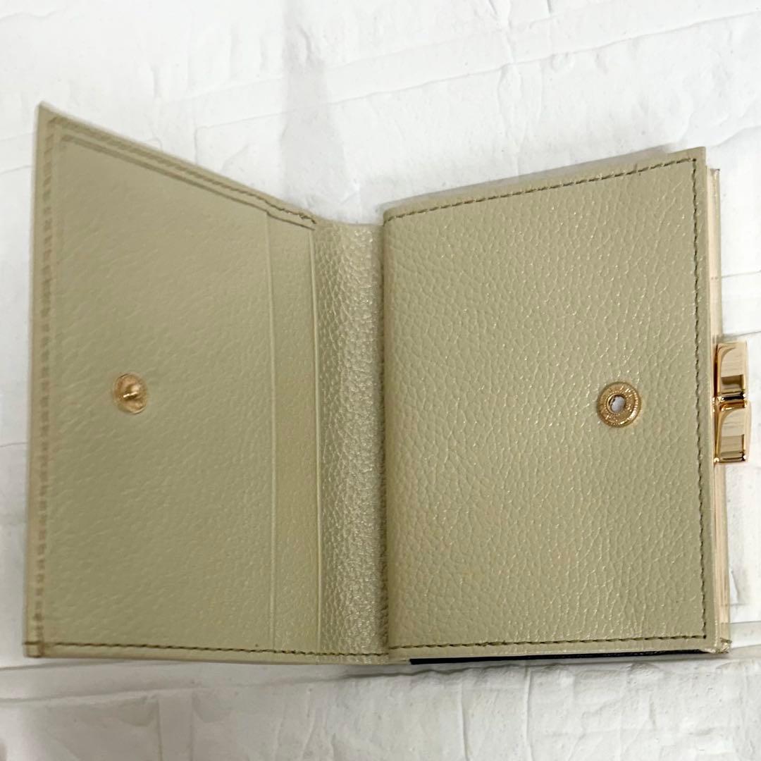 【皇室財布】菊の御紋 がま口財布 ゴールド 高級牛革 新品未使用 箱付き