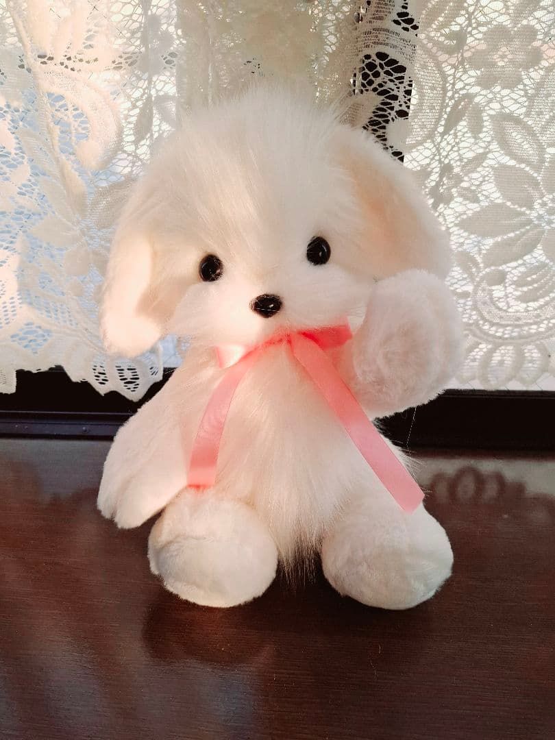 3.ぬいぐるみ、テディマルチーズ、犬、ハンドメイド、オリジナル、白