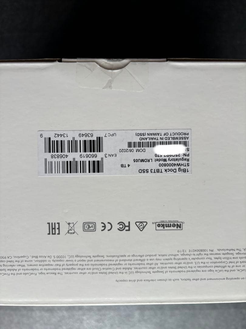 新品未開封 LaCie ラシー STHW4000800 外付けSSD 4TB