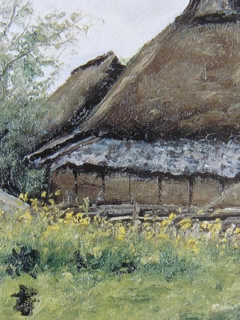 向井　潤吉、湖東の家（滋賀県愛知郡湖東町）、希少な画集より