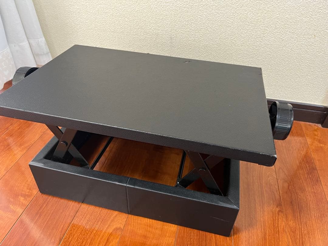 ピアノ 補助台 イトマサ S-33 足台ブラック 両ハンドルネジ式 昇降タイプ