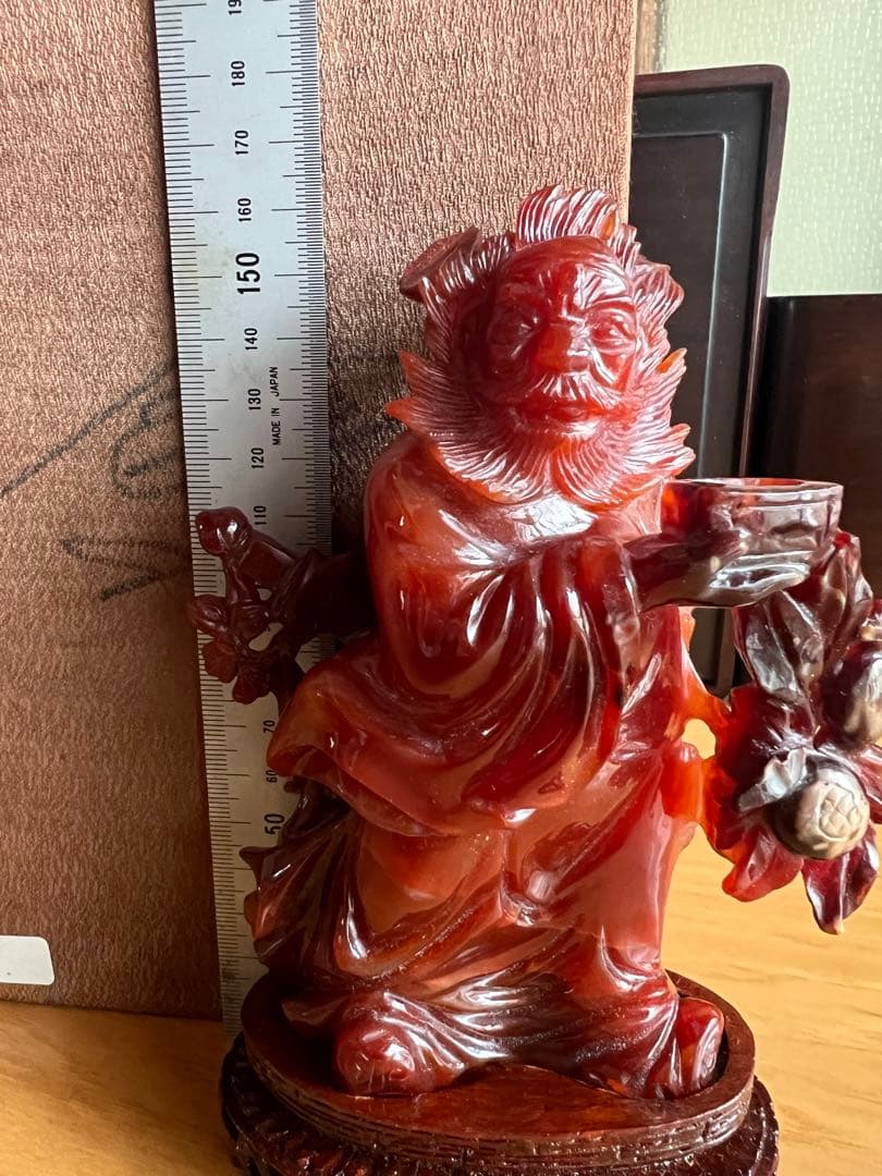 マナウ　人物彫刻　鐘馗