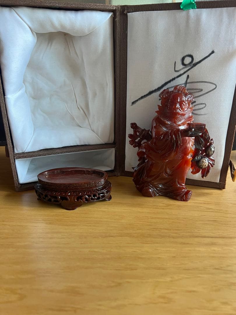 マナウ　人物彫刻　鐘馗