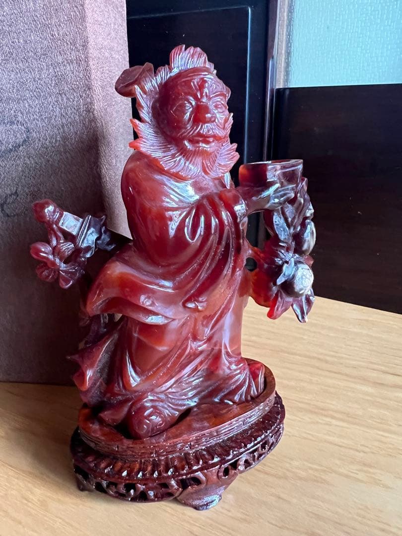 マナウ　人物彫刻　鐘馗