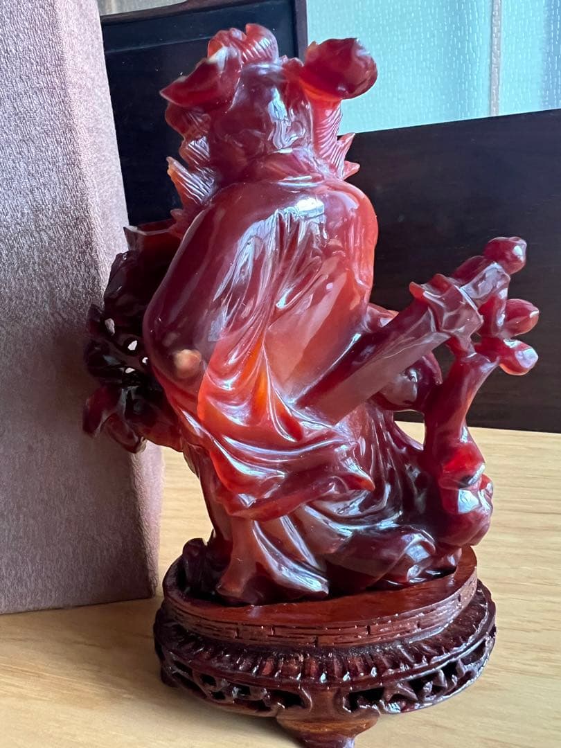 マナウ　人物彫刻　鐘馗