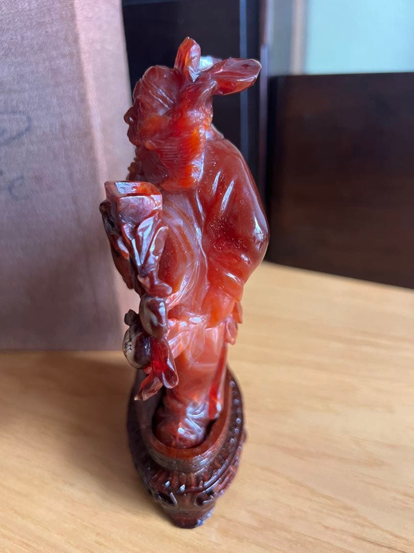 マナウ　人物彫刻　鐘馗