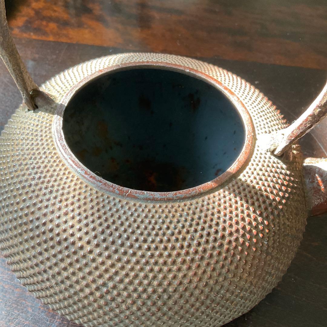 南部鉄瓶　あられ　鉄瓶