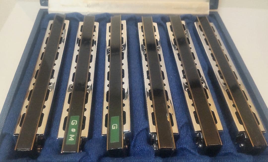 TOMBO ホームバンド デラックス21穴 6本セット キー違い複音ハーモニカ