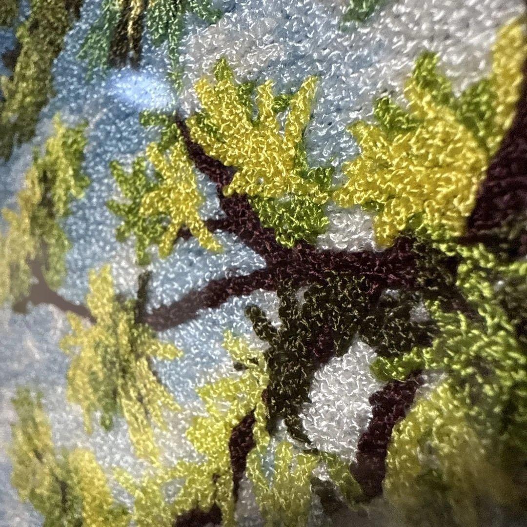 ★超美品★【刺繍風景画】約40cm x 30cm 『見事な刺繍でございます』