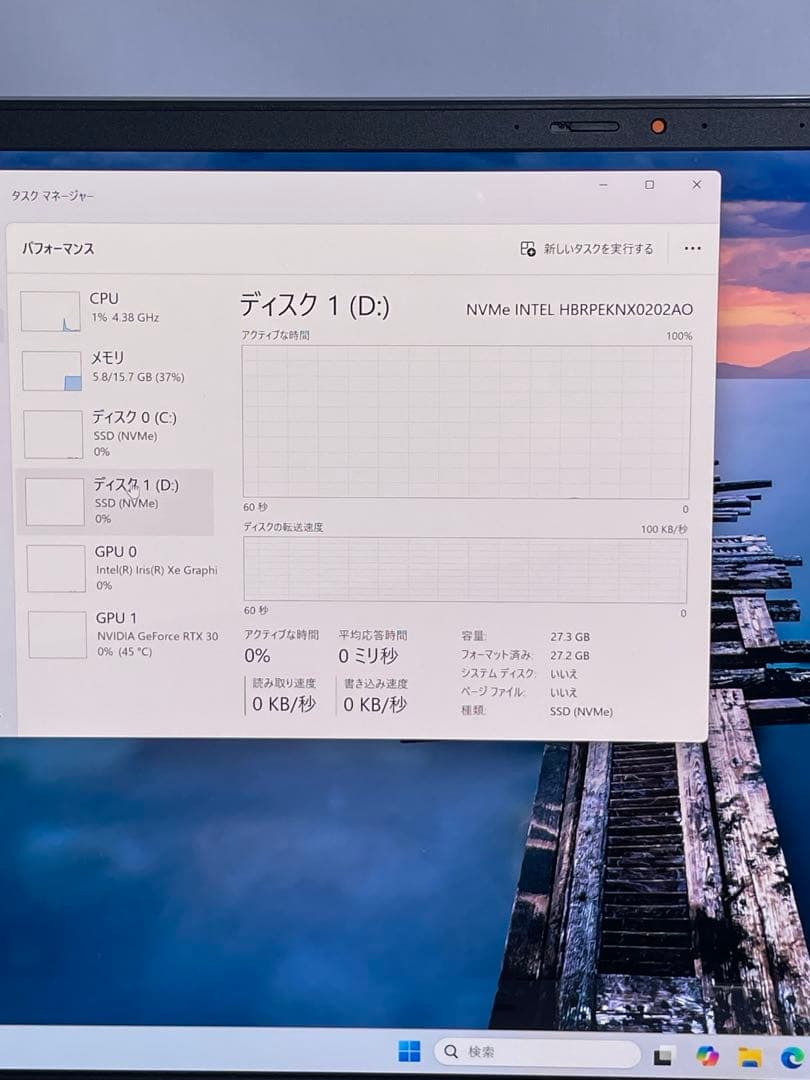Windowsノート本体 ASUS Vivobook X7600 i7-11370H RTX3050 4K