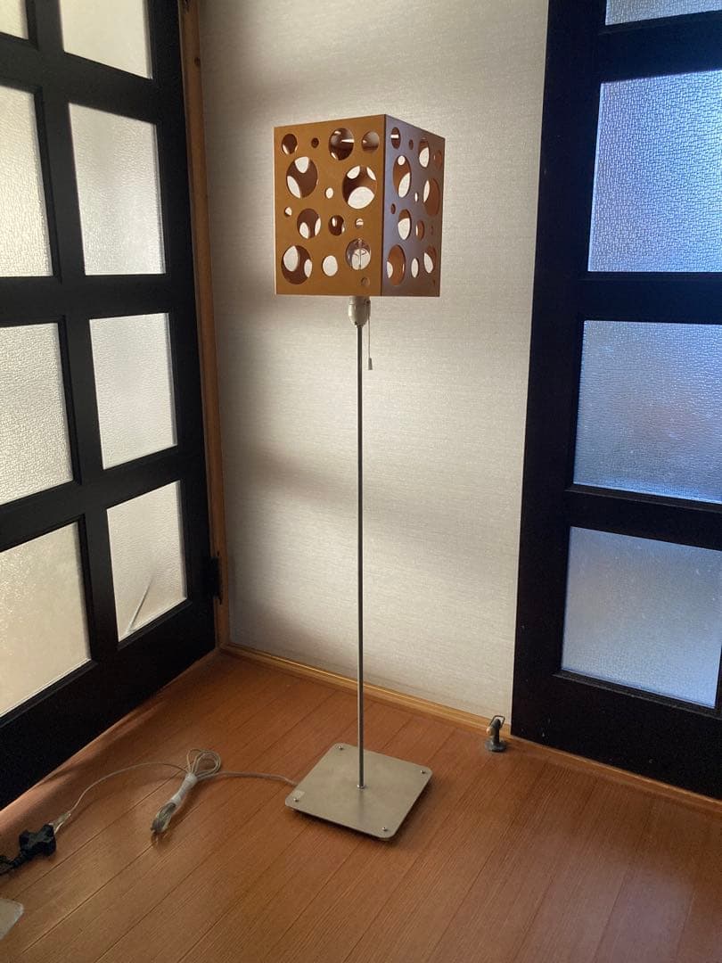 レトロモダン フロアランプ ドットシェード間接照明90s〜00sスペースエイジ風