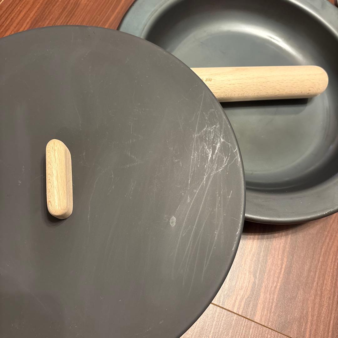 金属製フライパン 木製ハンドル 直径26cm