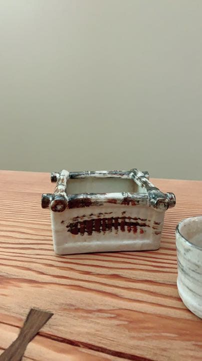 さらにお値下げしました＊ユニーク珍品＊井戸型　向付　出汁入れ