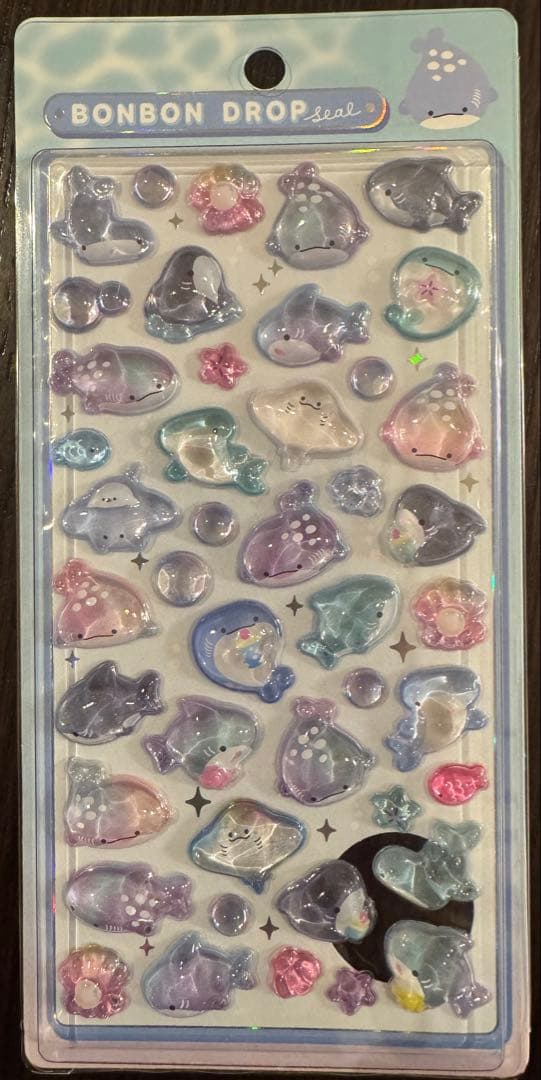 ボンボンドロップシール　水族館限定　６枚セット【正規品】