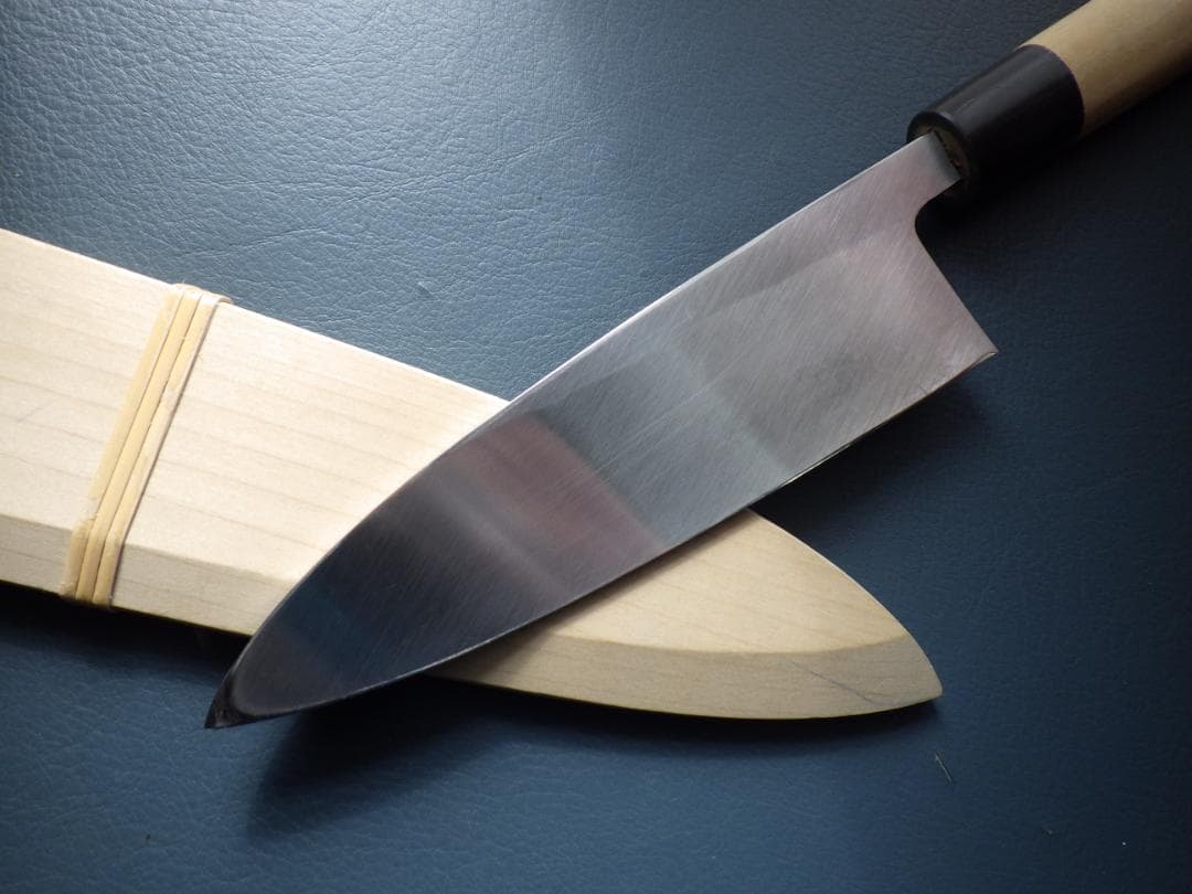 尚大正吉★相出刃包丁6寸・水牛柄/鞘付属★堺打刃物★▲記名有▲