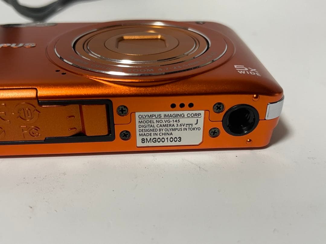 OLYMPUS VG-145 デジタルカメラ　オレンジ