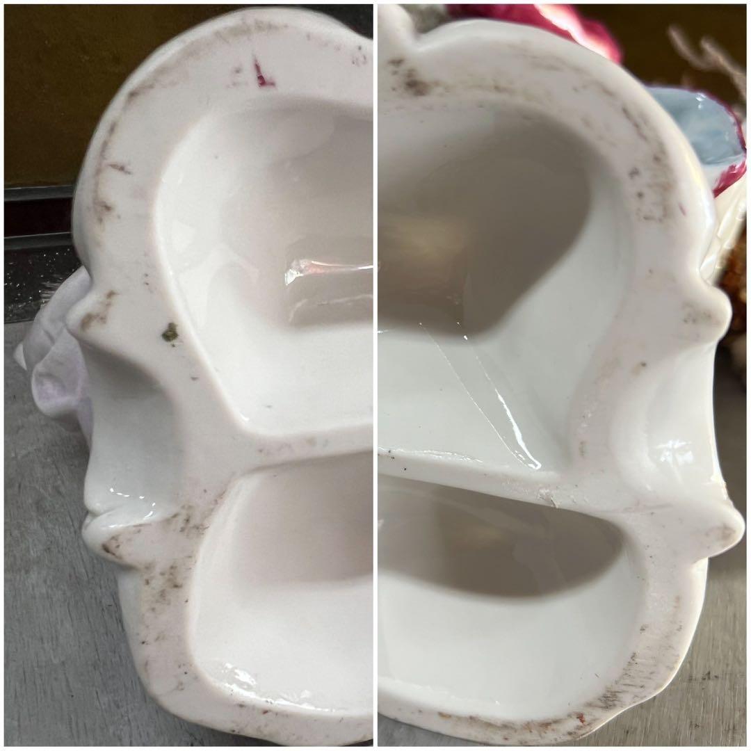 陶器 置物 貴婦人 男爵 貴族 フィギュリン インテリア アンティーク