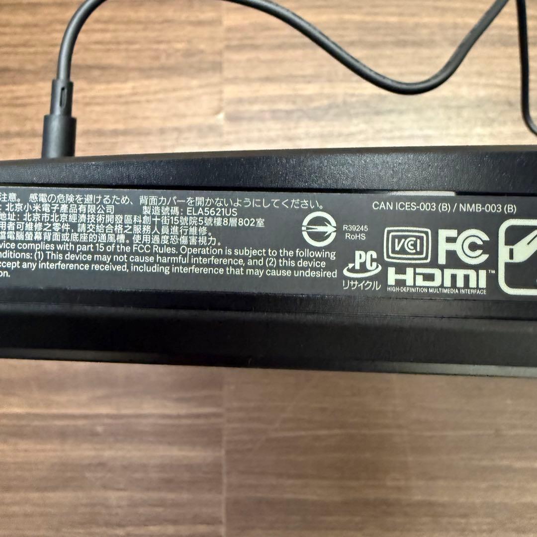 Xiaomi シャオミ　PCモニター　ゲーミングモニター