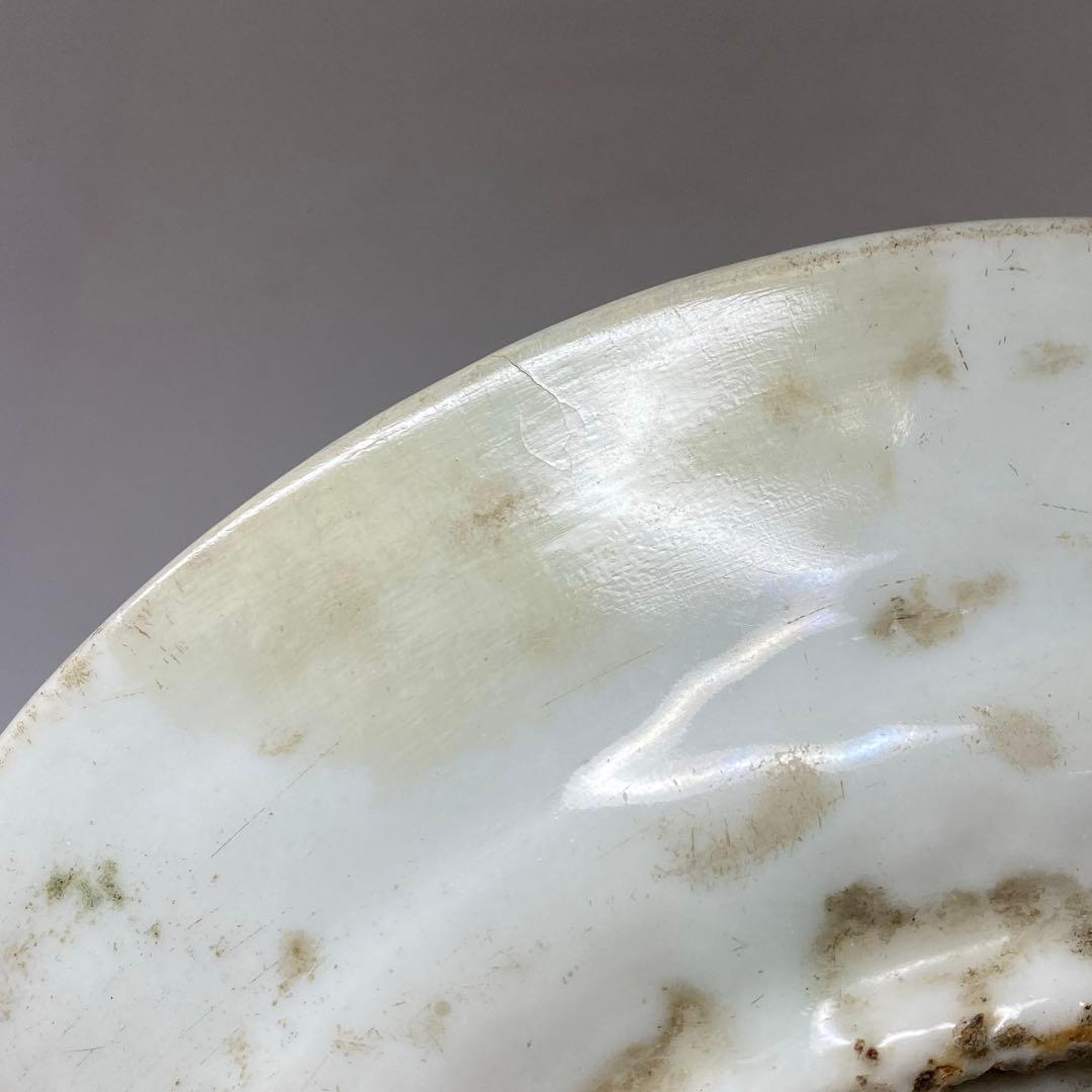 中国明時代 呉州赤絵皿 w18cm 東キ7-1213④ タカト