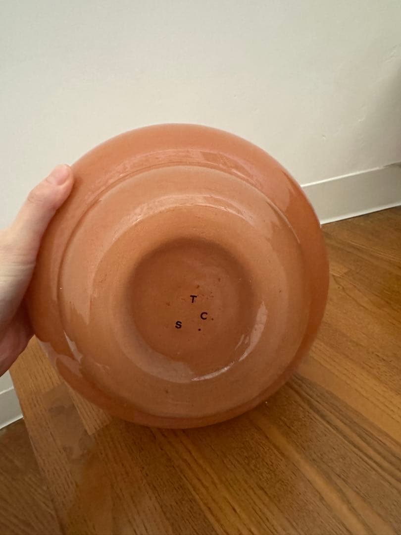 HENRY DEAN オレンジ Form Glass フラワーベース 20cm