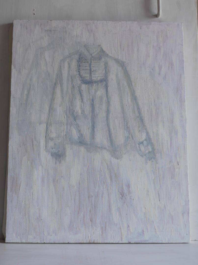73×91㎝「白いブラウス」油彩・原画・F30