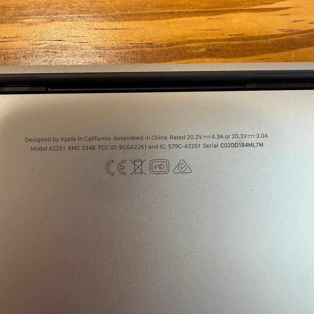 お*ー様 MacBook Pro 2020 i5 16GB 1TB 13インチ