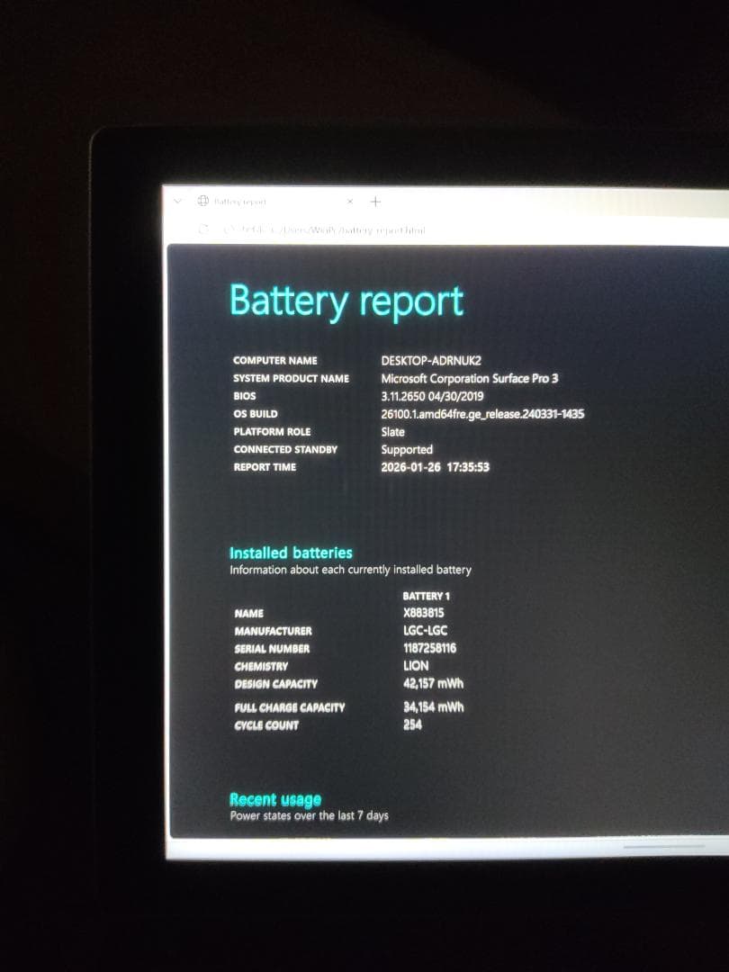 Surface Pro 3 Win11×Linux×Android