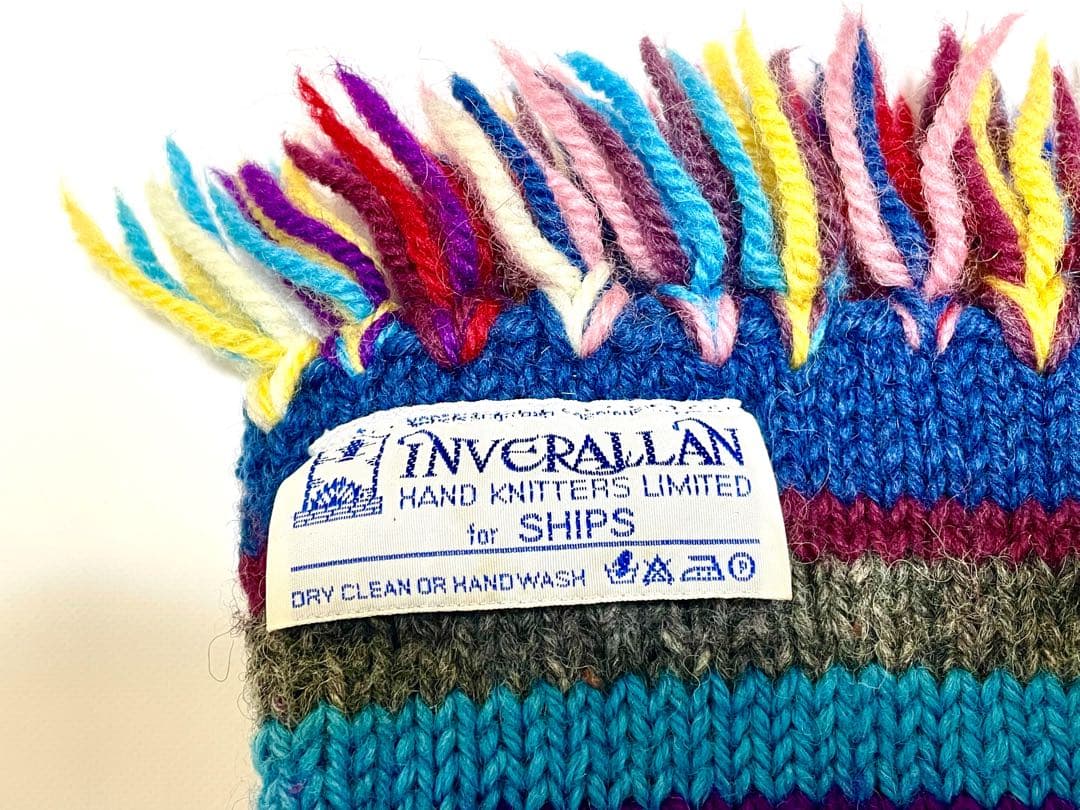 INVERALLAN マルチカラーストライプマフラー