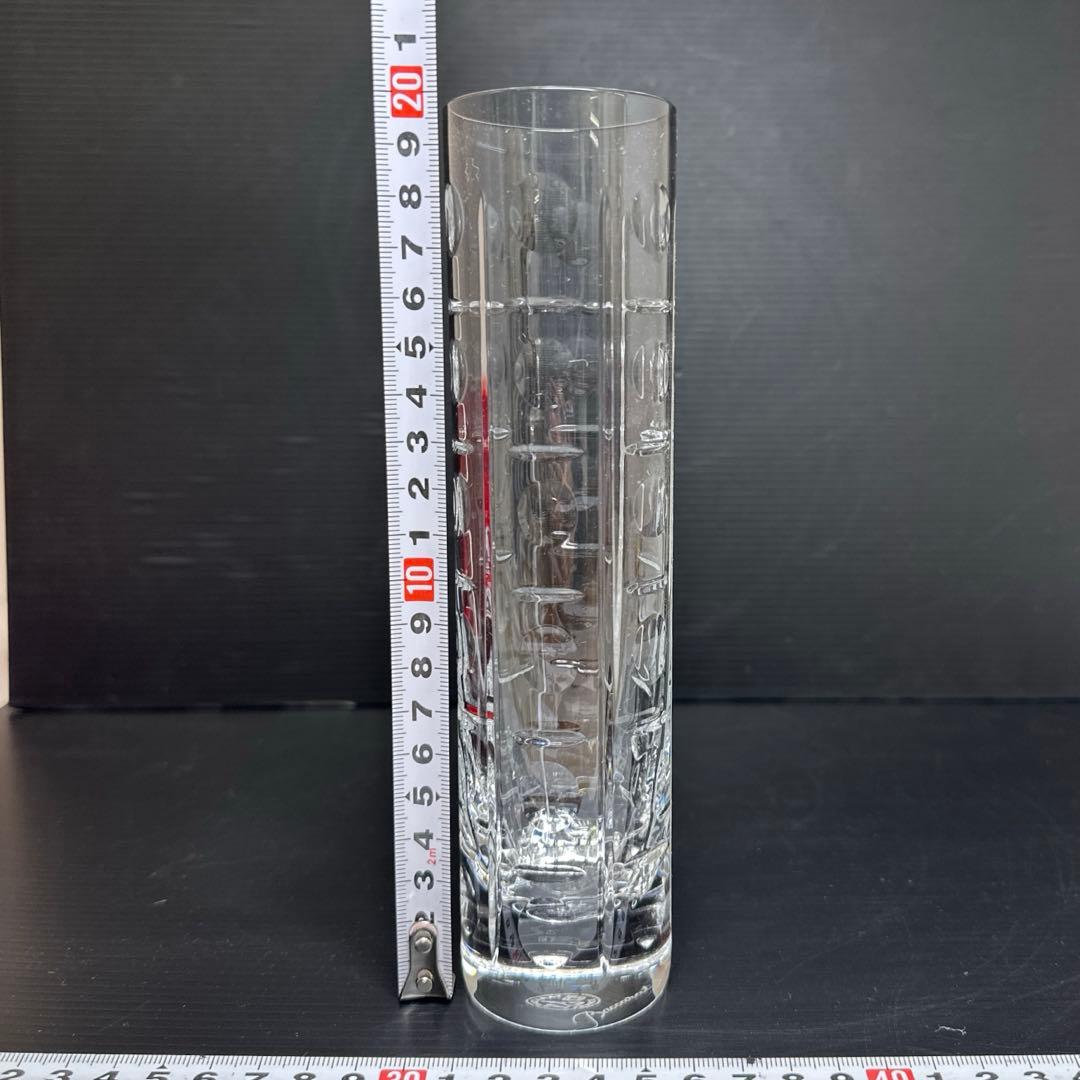 バカラ 花瓶 箱付 H20cm 東キ7-1218☆1F