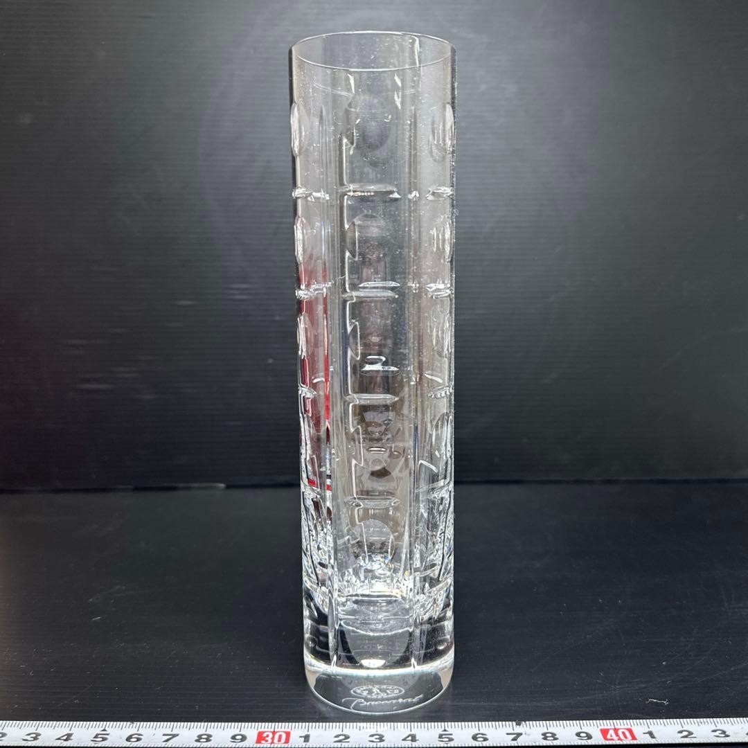 バカラ 花瓶 箱付 H20cm 東キ7-1218☆1F
