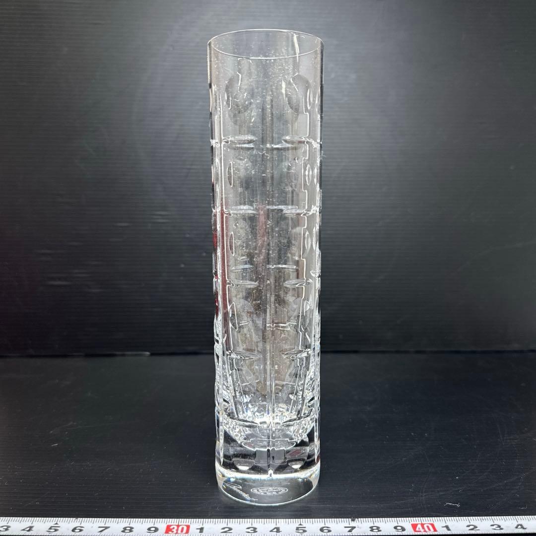 バカラ 花瓶 箱付 H20cm 東キ7-1218☆1F
