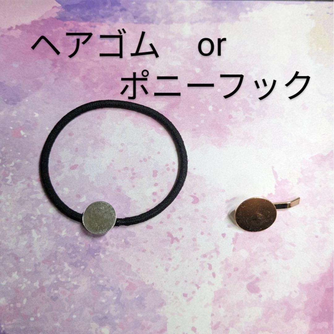 No.190 レジンヘアゴム　ポニーフック　ブローチ　ペンダント　キーホルダー