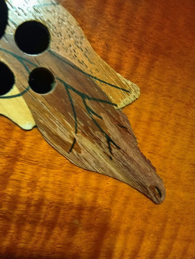 オベ−ション、エレキアコースティックギター オレンジ/ブラウン