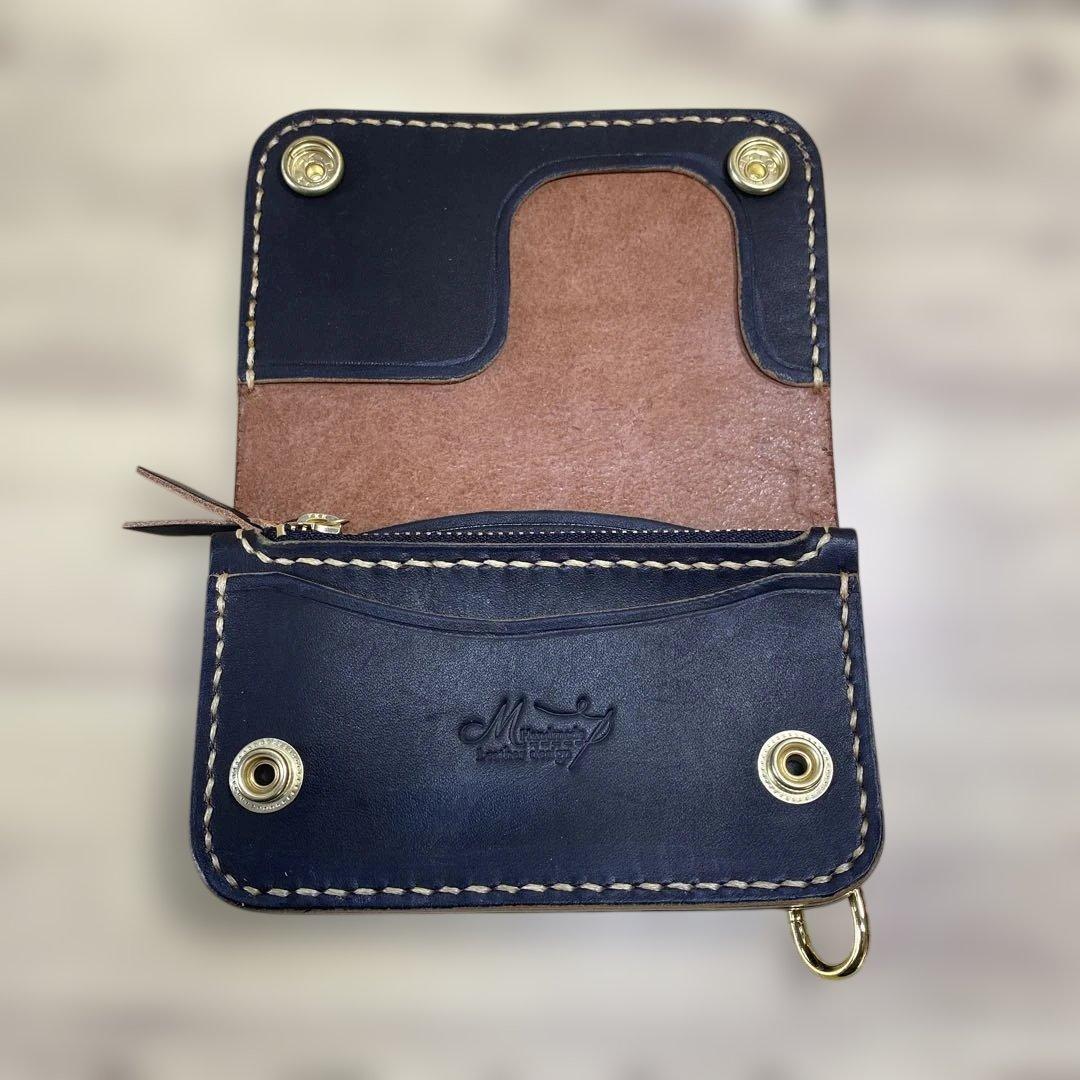 トラッカーウォレット丘染（茶芯）ブラック11