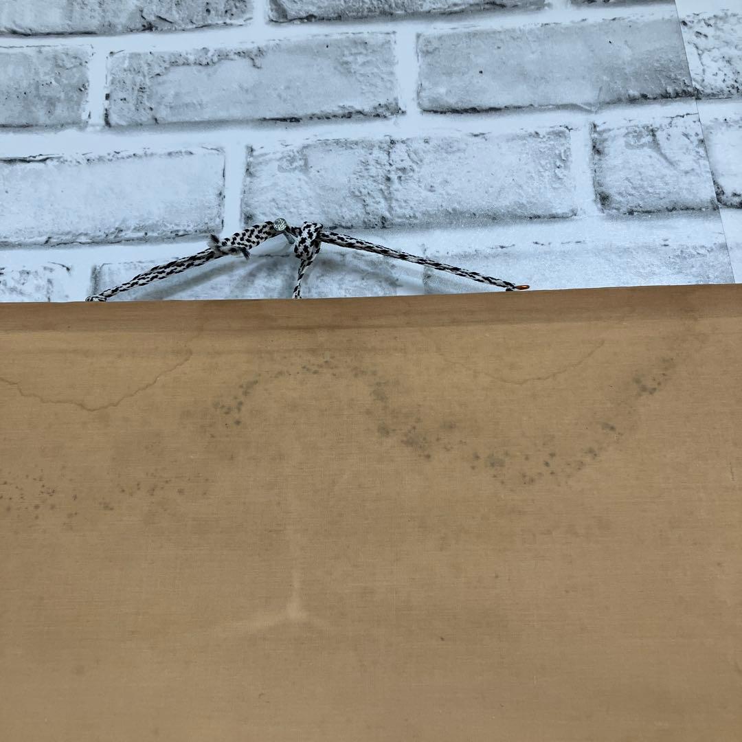 山水図 掛軸 鏡山銘 骨董 古美術 茶道具 鑑賞 【鏡山】肉筆 壁掛け 雑貨