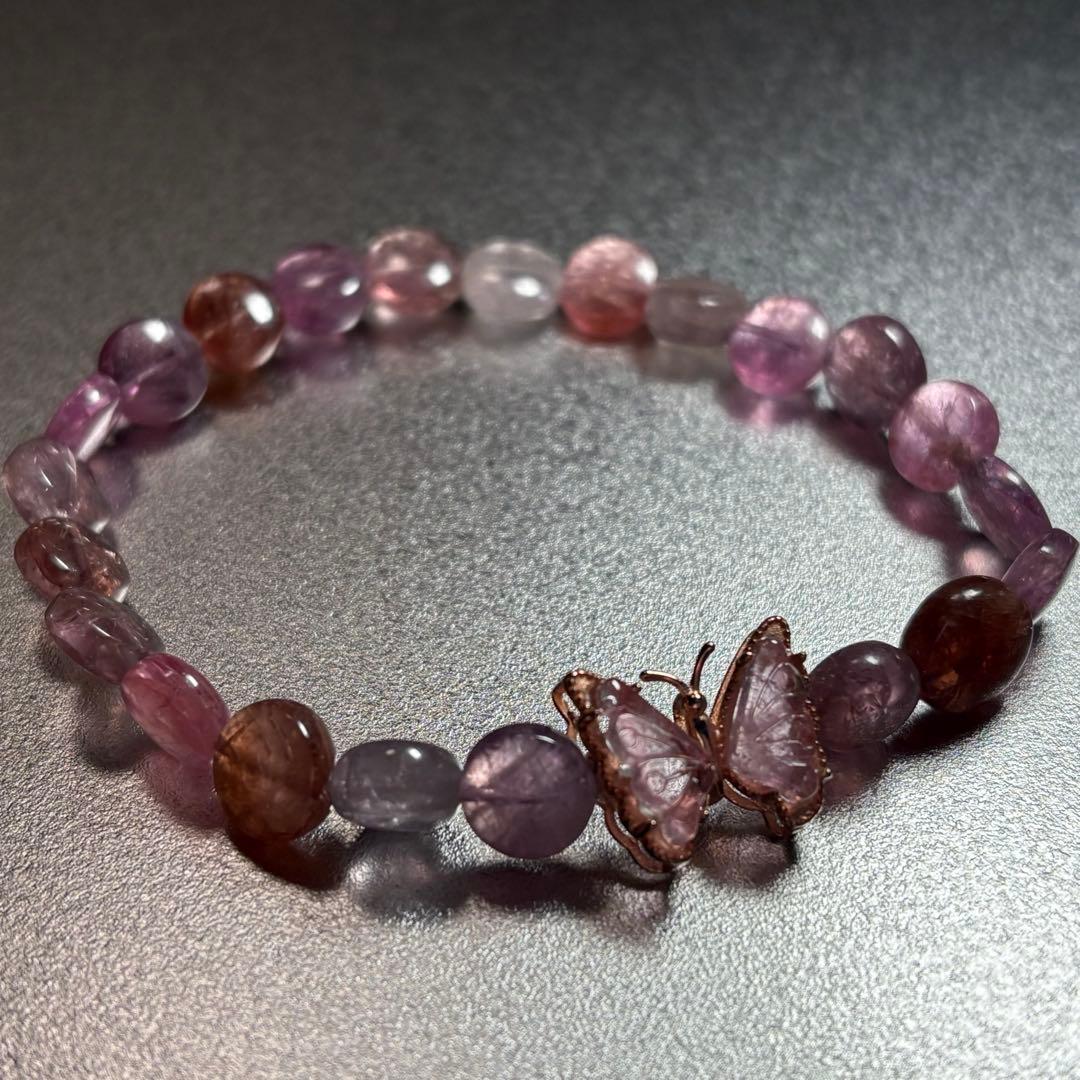 極上　スピネル＆ピンクトルマリン　ブレスレット