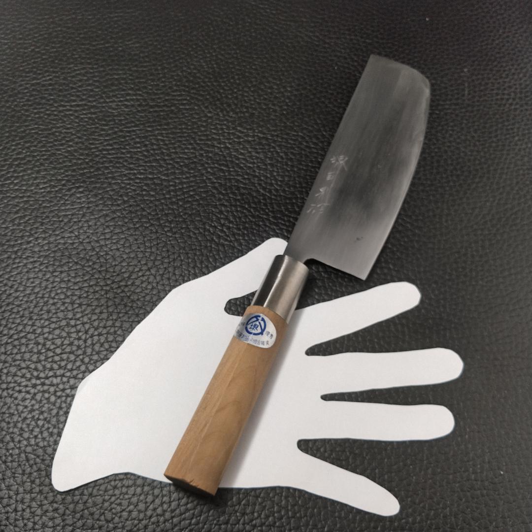堺 すし切包丁 両刃 刃渡り約170㎜ 研ぎ済