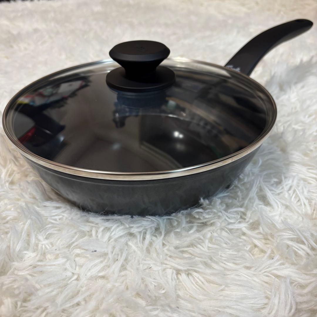 【新品】フィスラー フライパン 24cm ガラス蓋付　IH対応