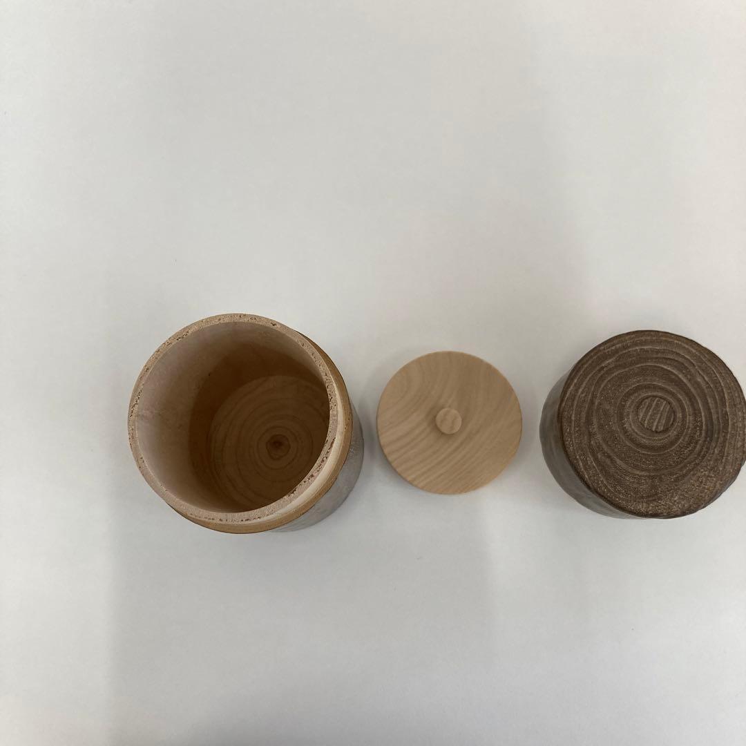 伝統工芸品(桐匠）　桐茶筒