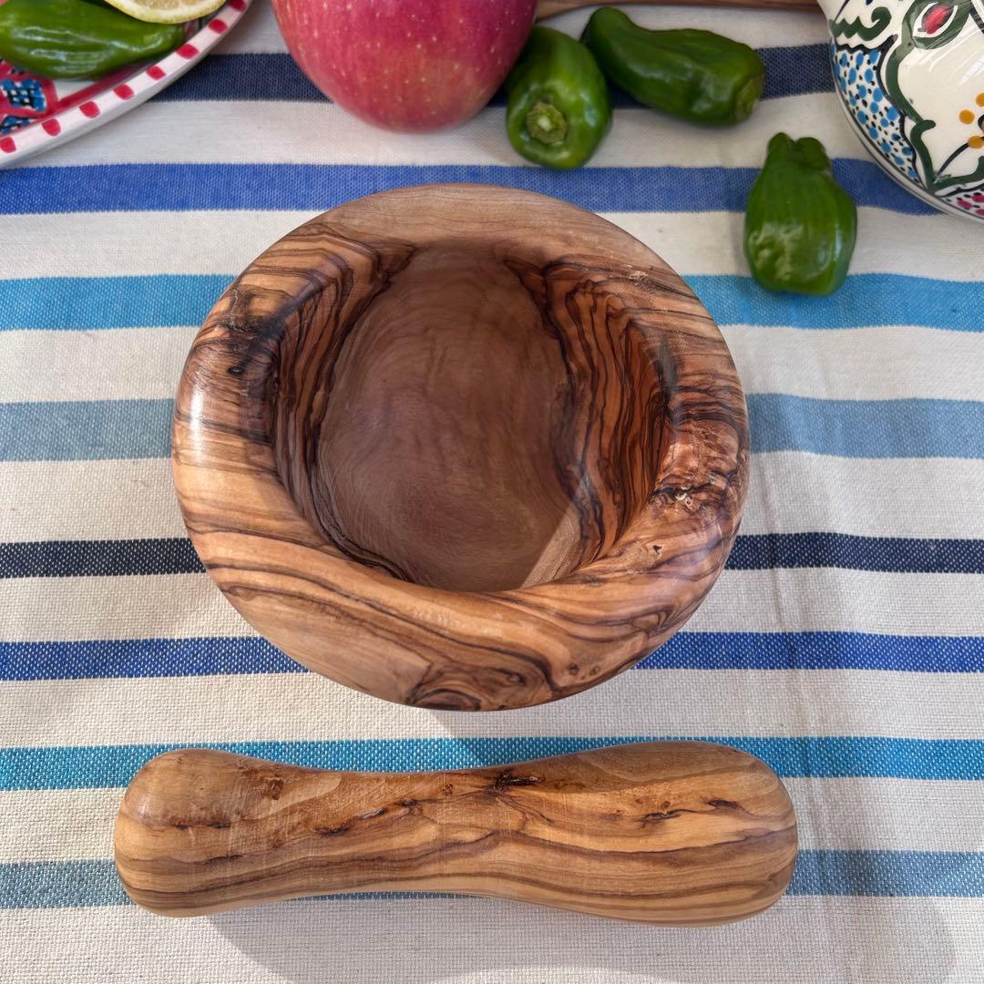 オリーブの木　スパイスマッシャー すり鉢すりこ木セットC