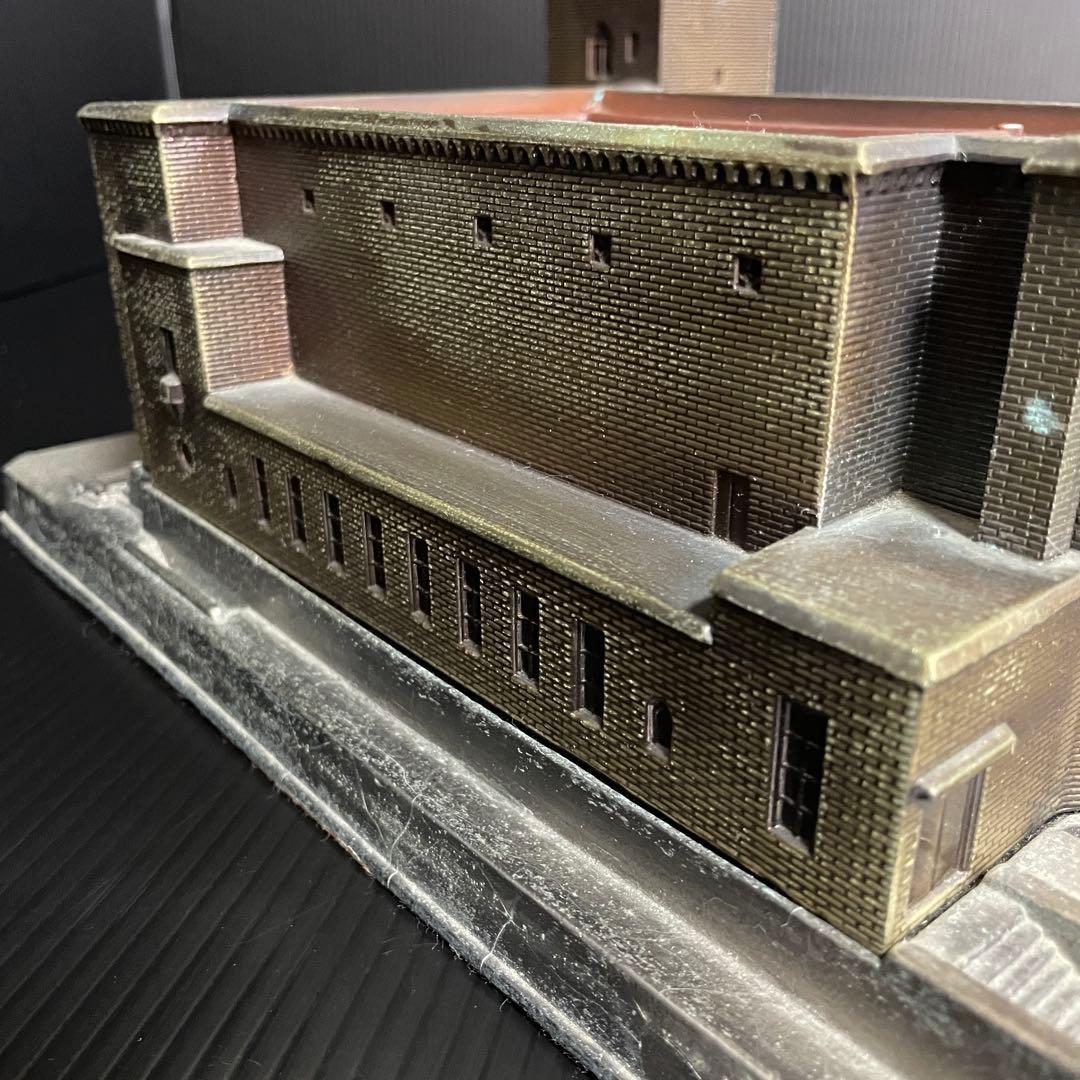 【希少】早稲田大学 大隈記念講堂 鋳物 タバコケース ライター アンティーク