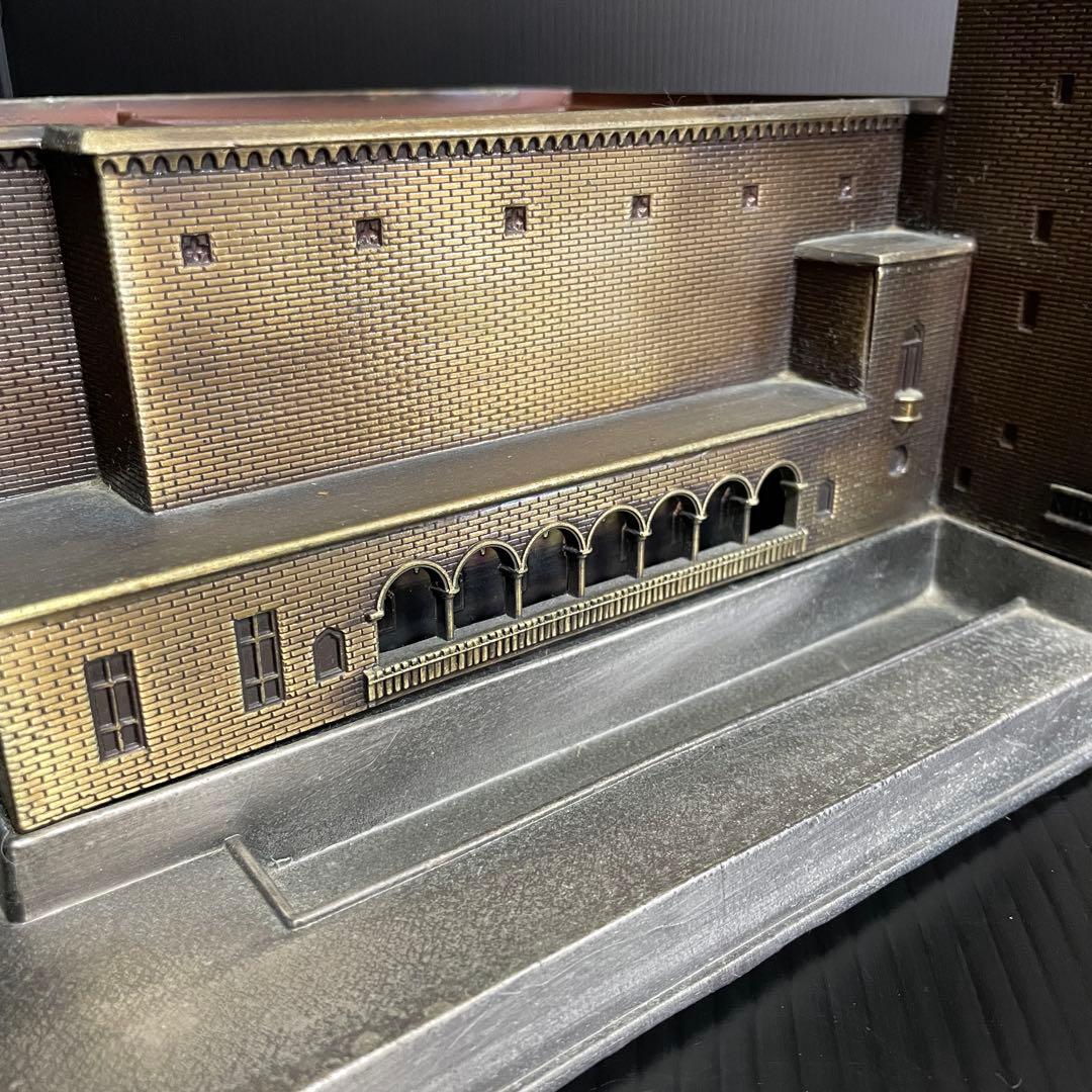 【希少】早稲田大学 大隈記念講堂 鋳物 タバコケース ライター アンティーク