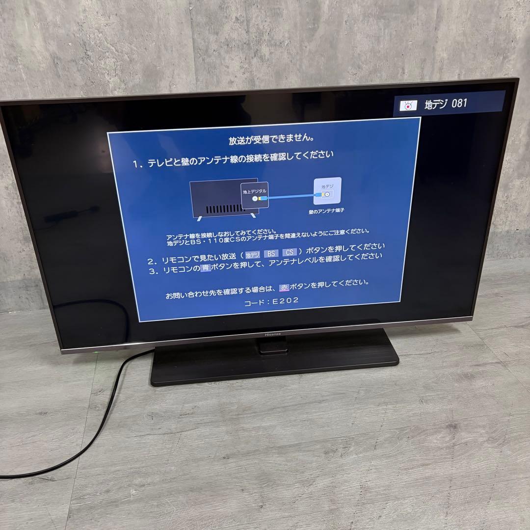 hisense 43型 4K スマートテレビ 43A6800 2019年製