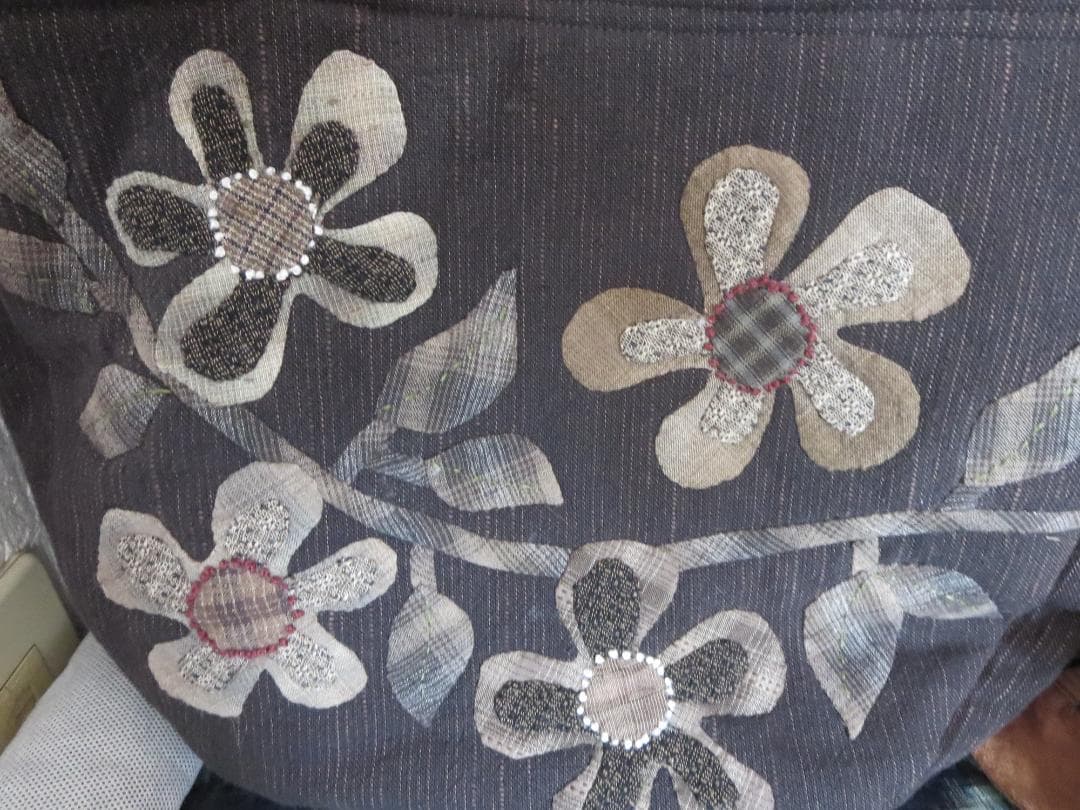 アップリケU形バック　　　値下