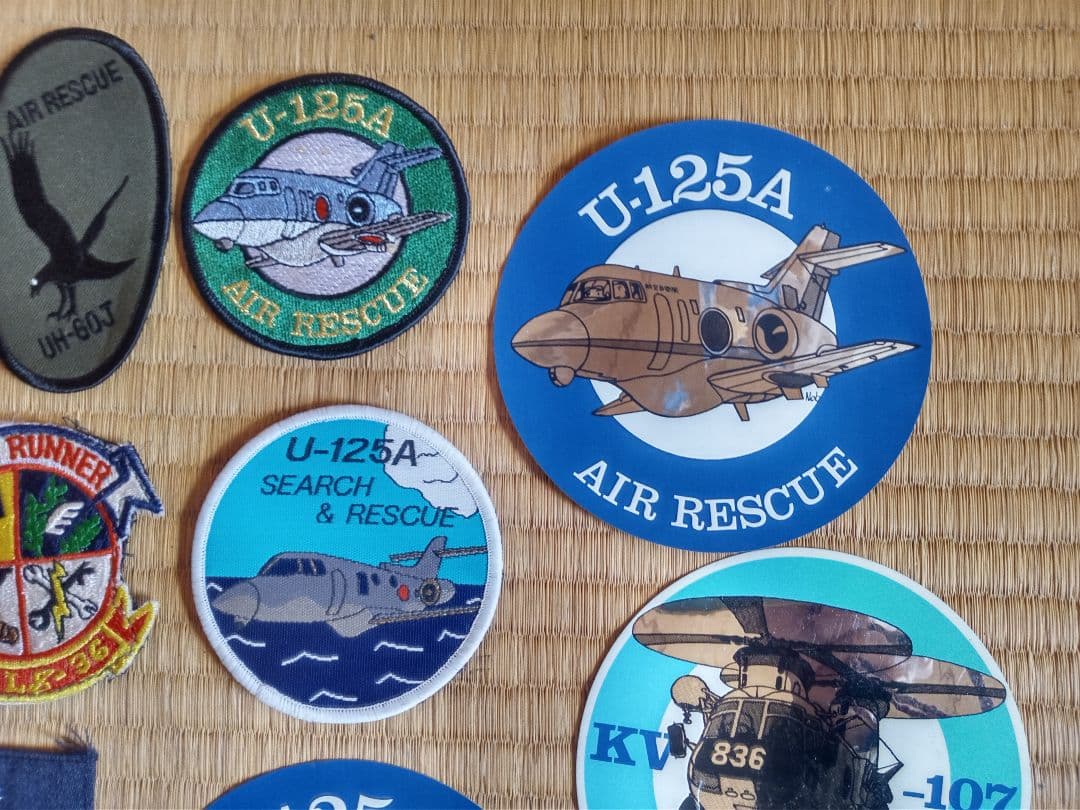 自衛隊と米軍のワッペン、ステッカー他のセット