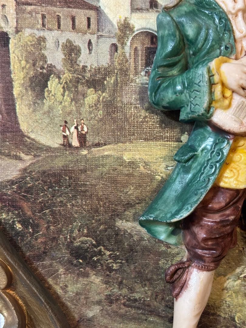 【イタリア製】ヴィンテージ 3D立体壁飾り 43cm アンティーク 雑貨