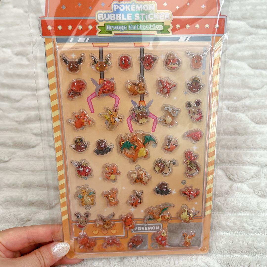 韓国限定 日本未発売　ポップアップ ポケモン バブルステッカー 8種　セット