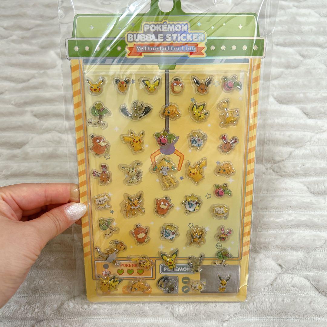 韓国限定 日本未発売　ポップアップ ポケモン バブルステッカー 8種　セット