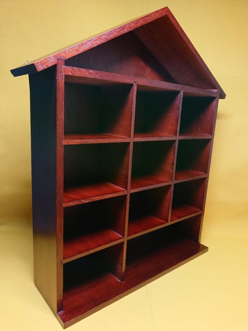 飾り棚　ミニチュア用　木製　ディスプレイラック　置物　インテリア　A2646