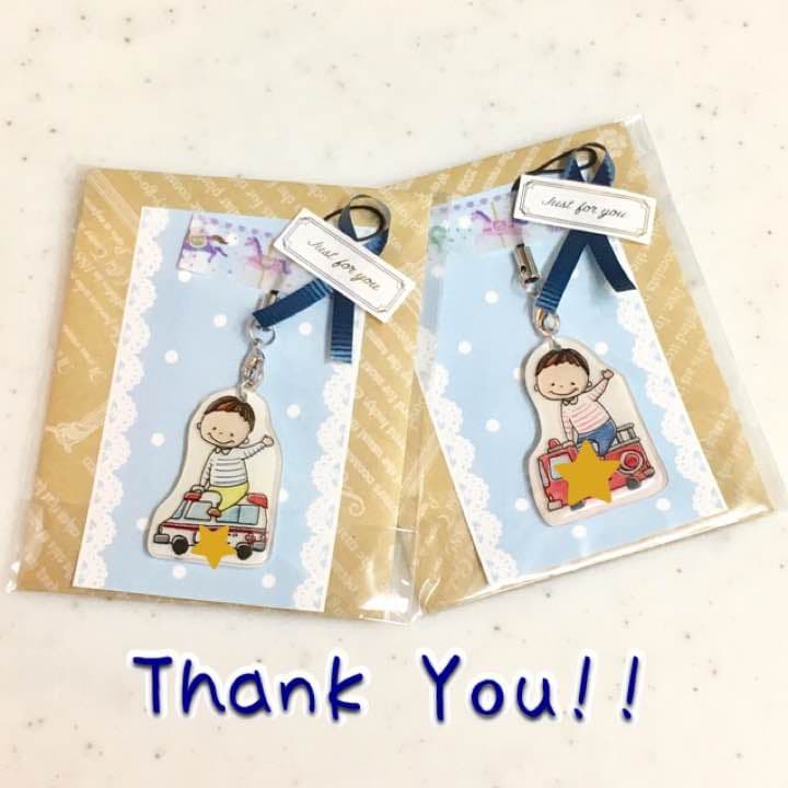 こん。様確認用☆乗り物名入れキーホルダー♪